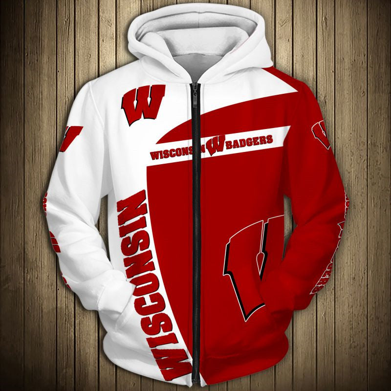 Wisconsin Badgers Zip-Up Hoodie - Show Your True Colors